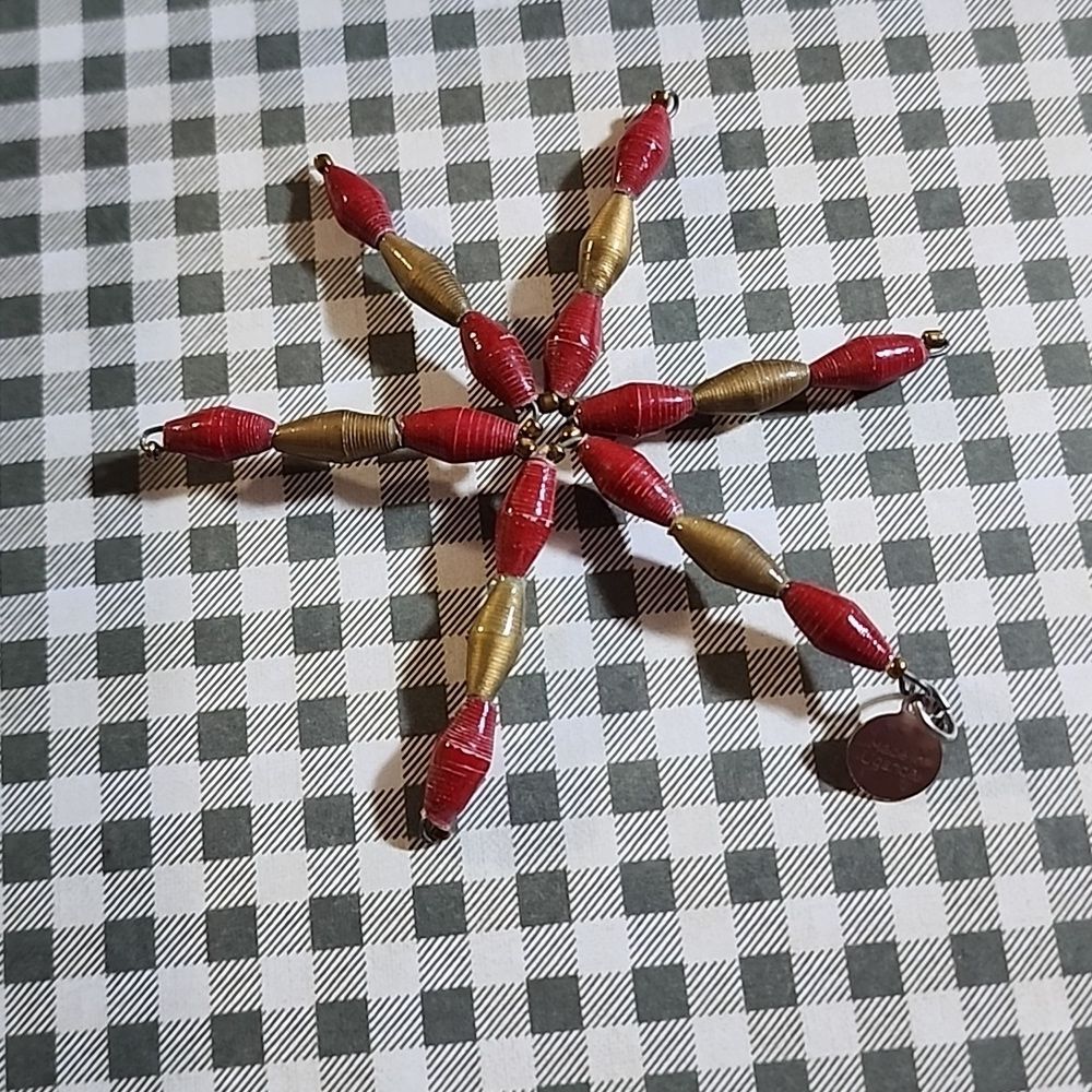 BeadforLife Star Ornament Made in Uganda